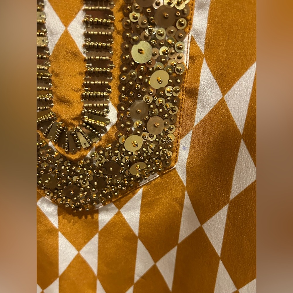 Tory Burch Silk Tunic, Tile Pattern - image 8